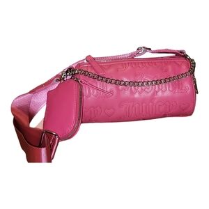 NWT Juicy Couture Purse Pink Puff Roll Bag